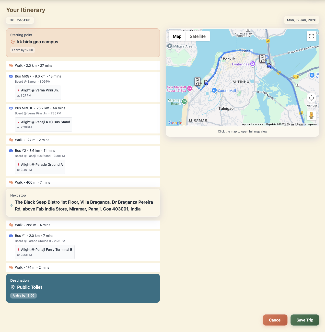 Smart Itinerary Planning